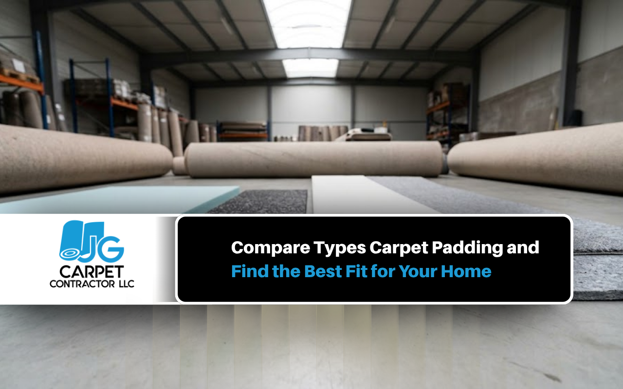 Types carpet padding compared for different rooms and comfort needs