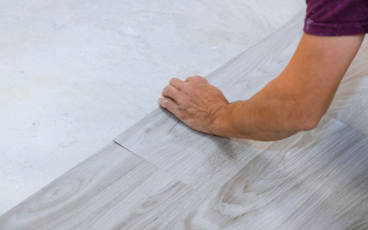 professional vinyl tile floor installation