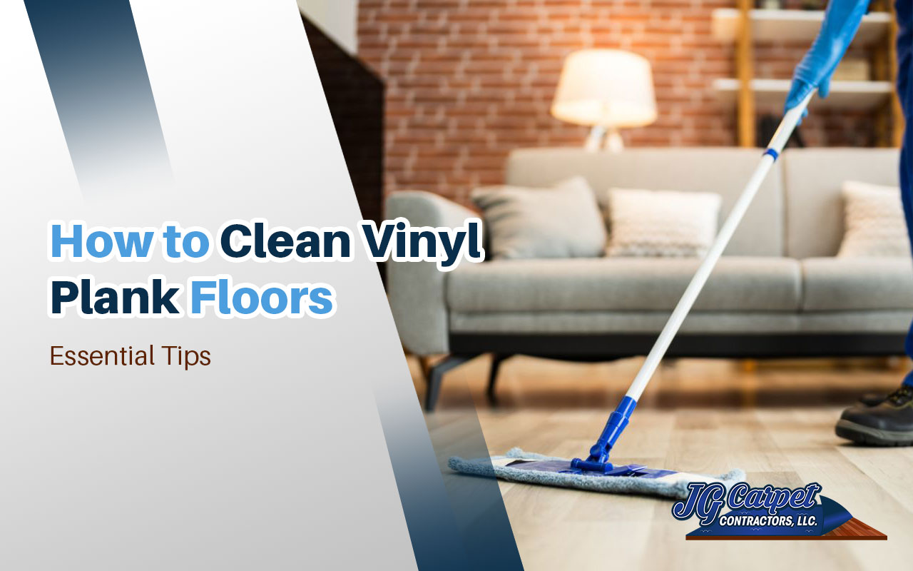 Cleaning vinyl plank floors using a microfiber mop and safe cleaner.