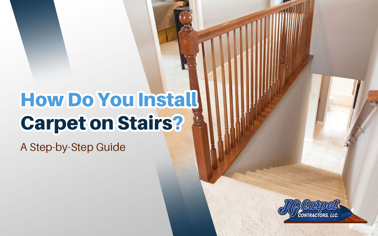 Step-by-step guide on how to install carpet on stairs for a smooth and professional finish.