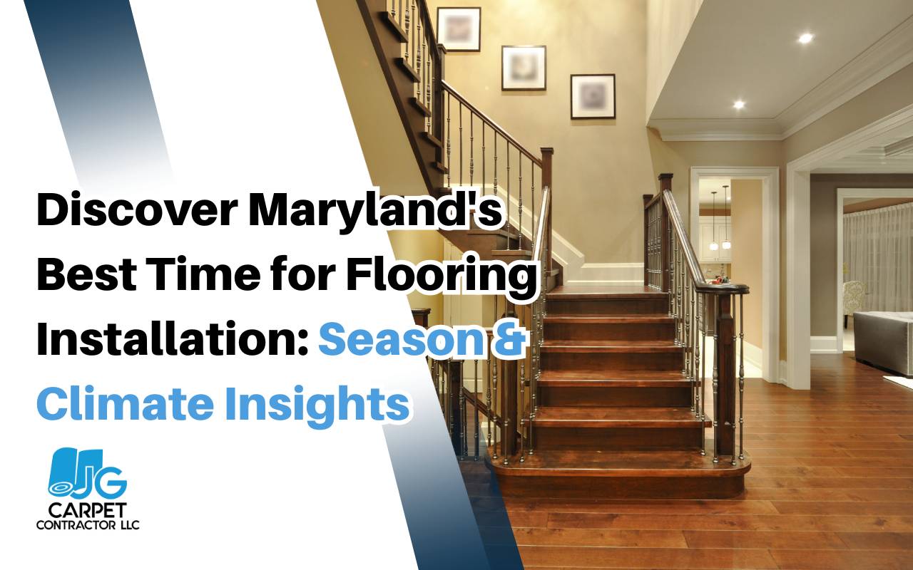 Skilled installer fitting hardwood flooring in a Maryland home