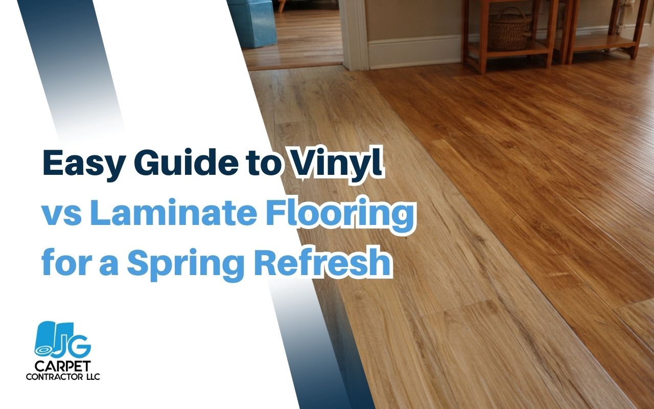 Vinyl vs laminate flooring spring focus on vinyl moisture protection in a Maryland basement