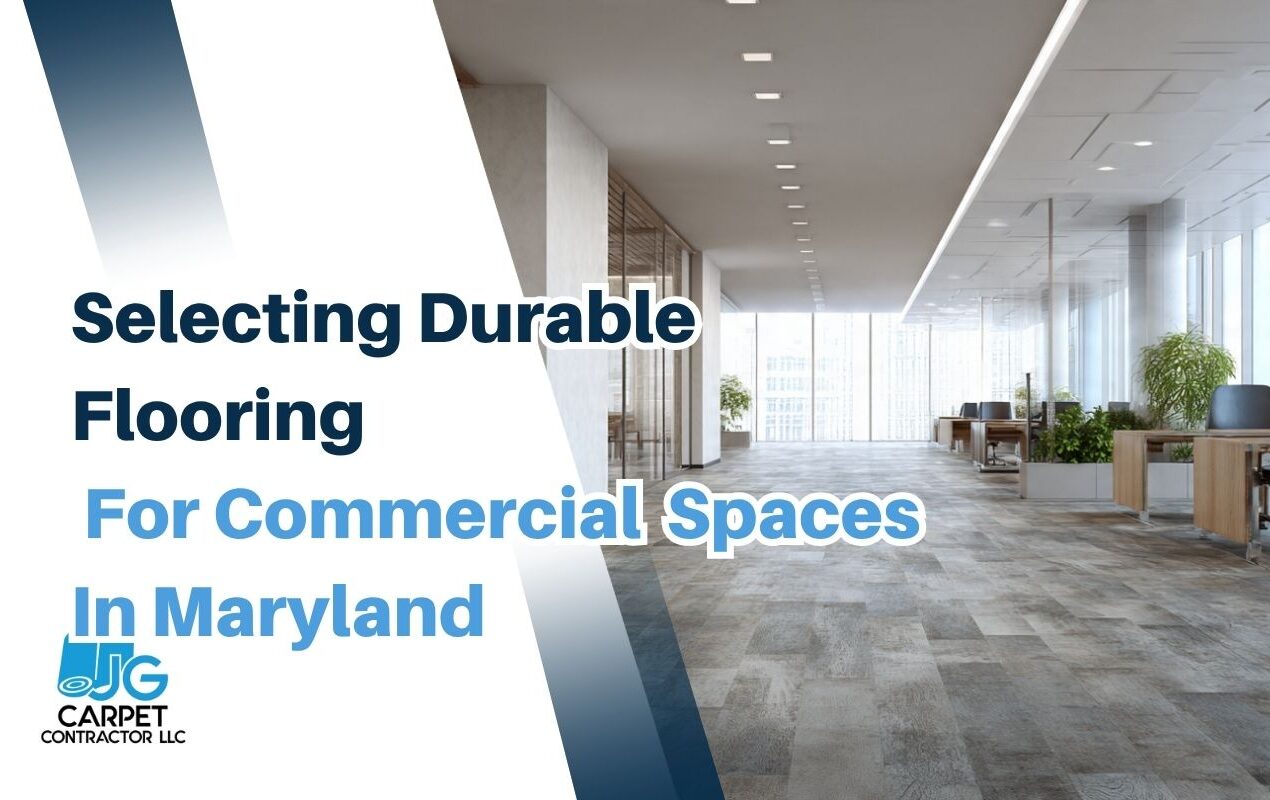 durable flooring for commercial spaces in Maryland in a modern office