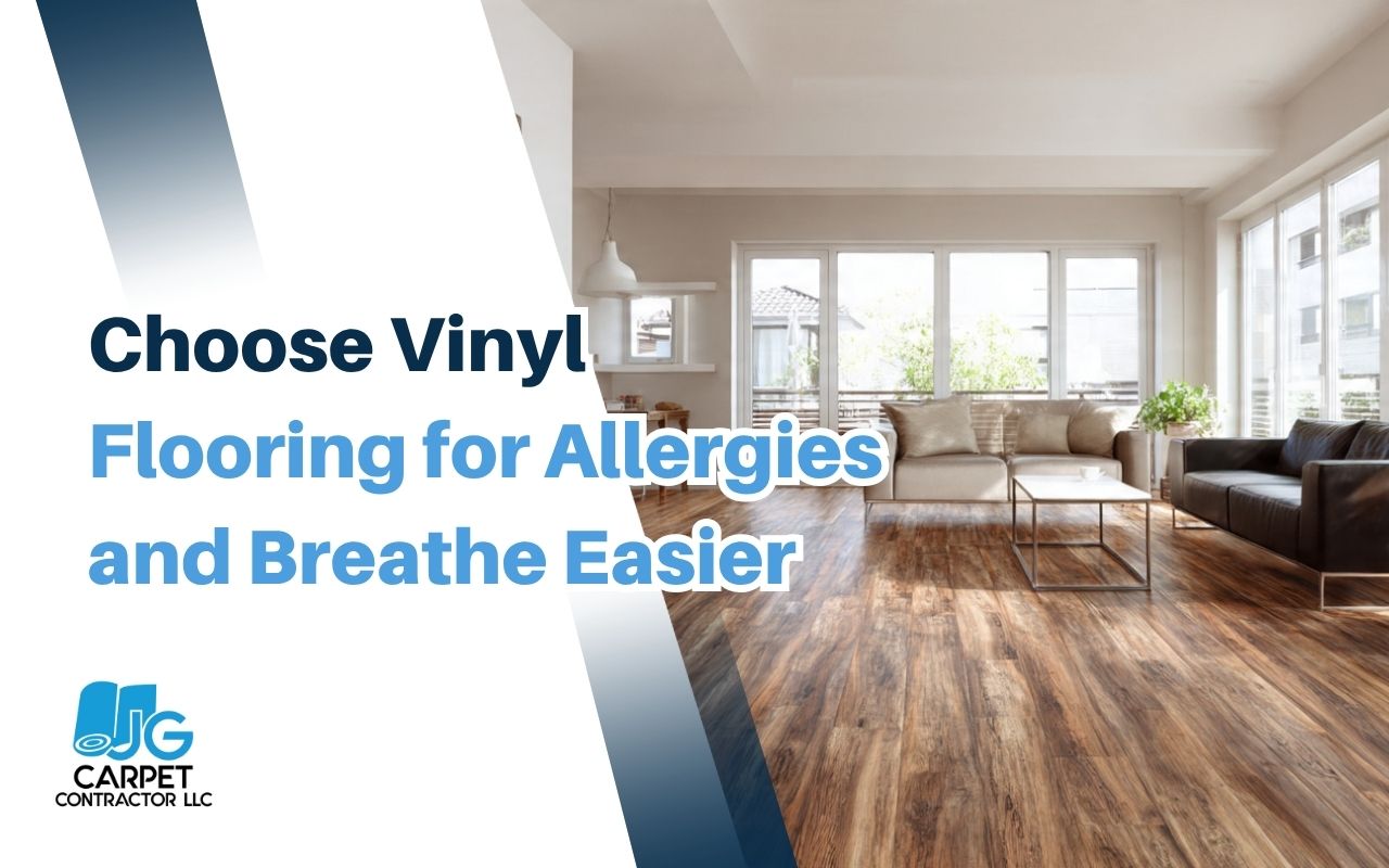 hypoallergenic floors with vinyl flooring for allergies in a bright kitchen