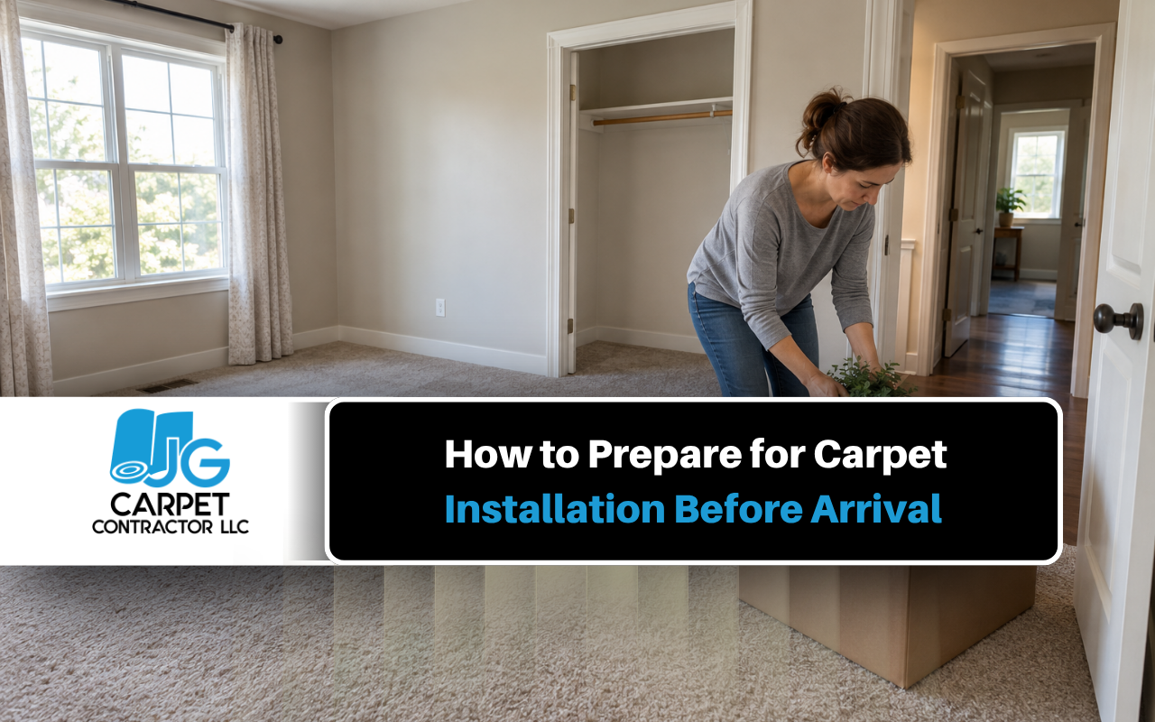 How to prepare for carpet installation before the crew arrives